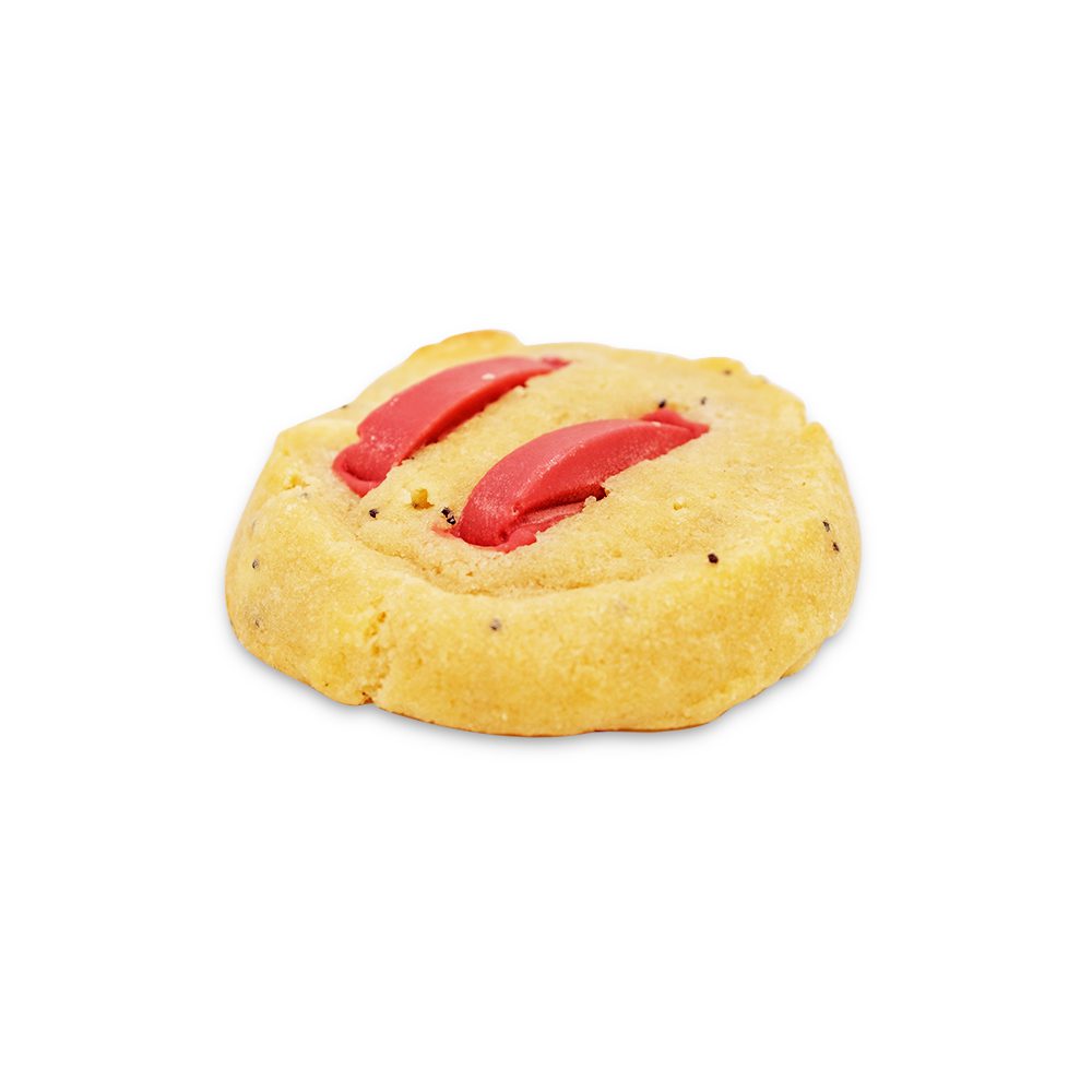 Cookie fraise coquelicot